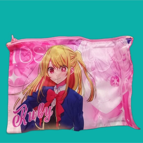 Oshi no ko  Ruby cosmetics flat pouch / bag - Picture 1 of 4